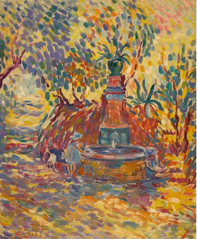 Saint - Tropez, ragazze alla fontana